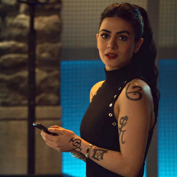 Cinq à Sept Ava Mock-Neck Crepe Grommet Dress ASO Isabelle Lightwood - Picture 10 of 12